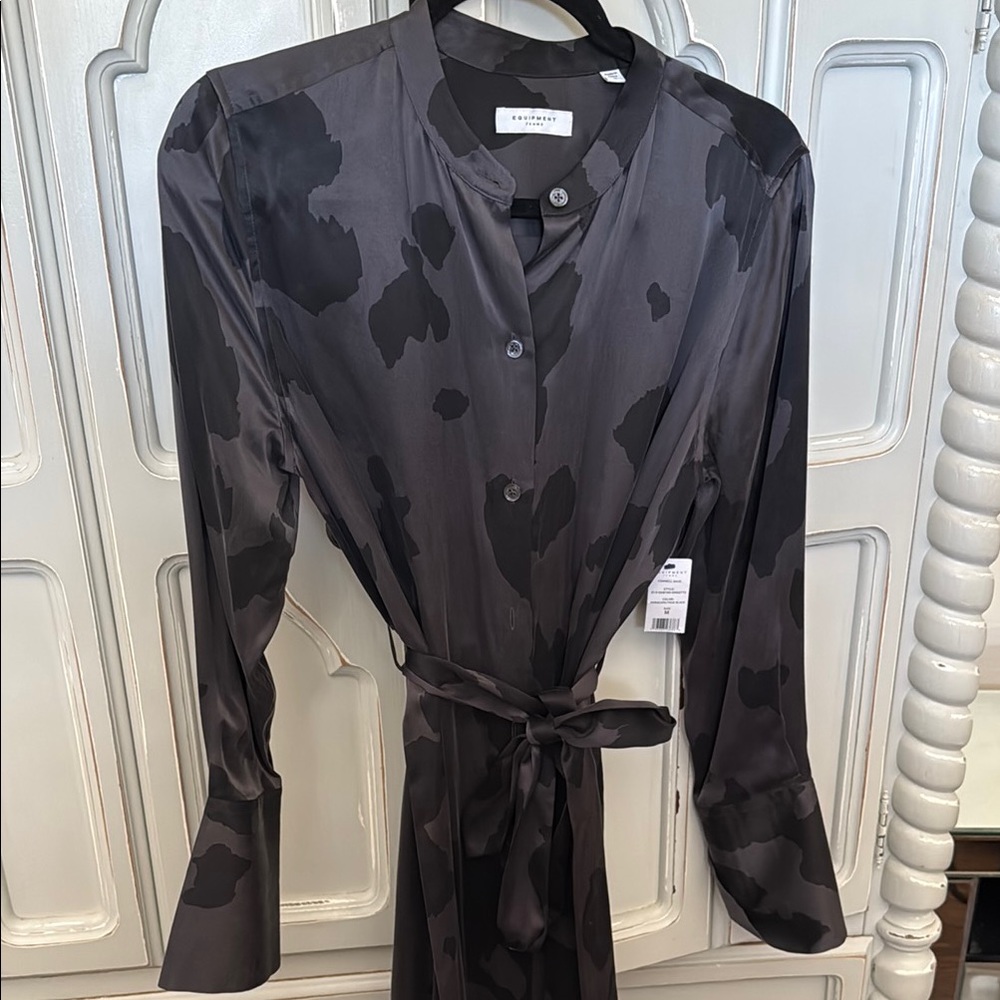 Equipment size medium black  and Gray Long Dress